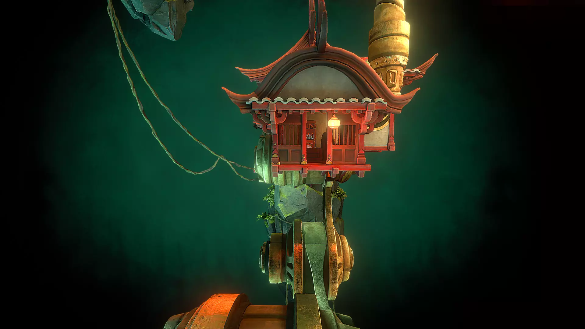 Stylized Fantasy Asian Temple Environment 3D Model 3D model_37