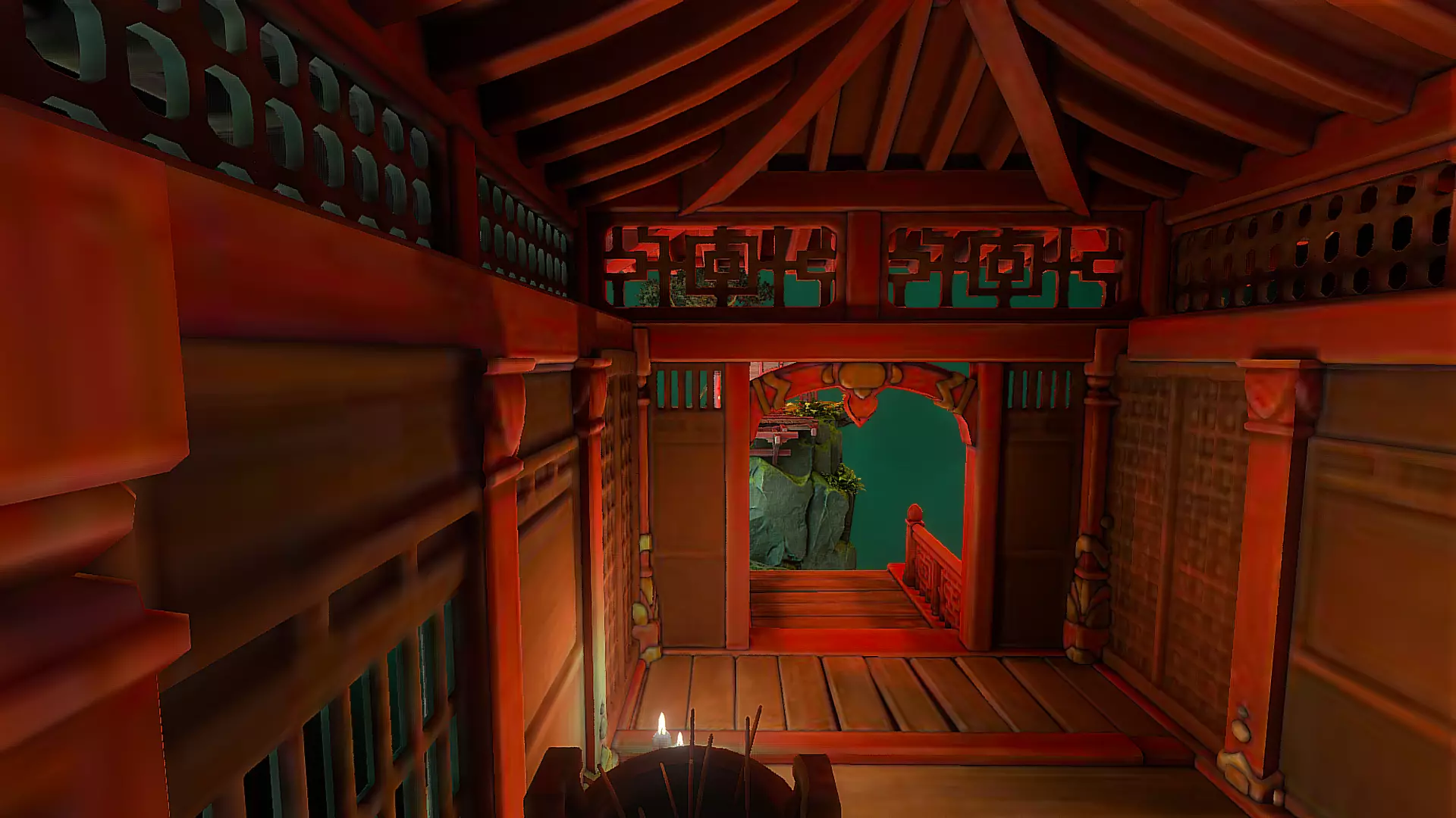 Stylized Fantasy Asian Temple Environment 3D Model 3D model_34