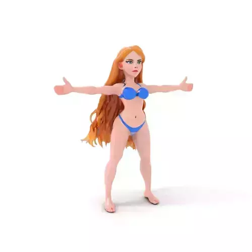 Vibrant Swimsuit Model model pack