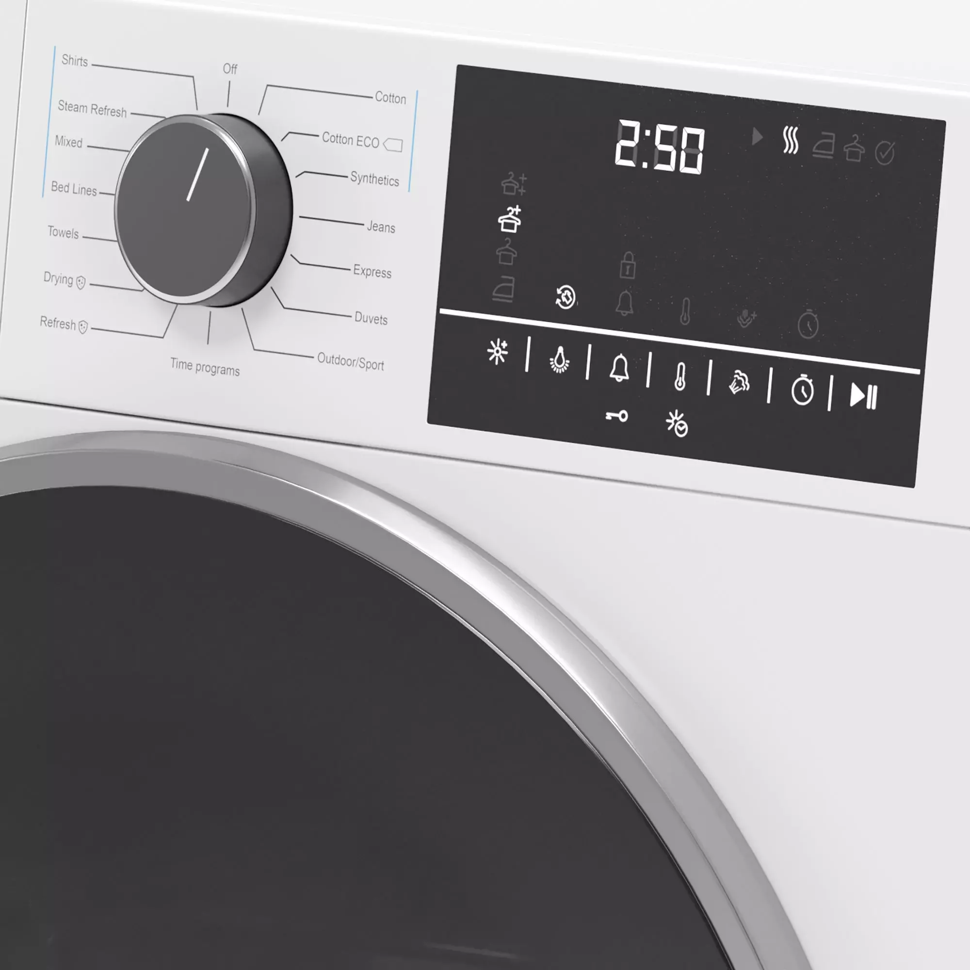 SMEG dryer machine 3D model_3