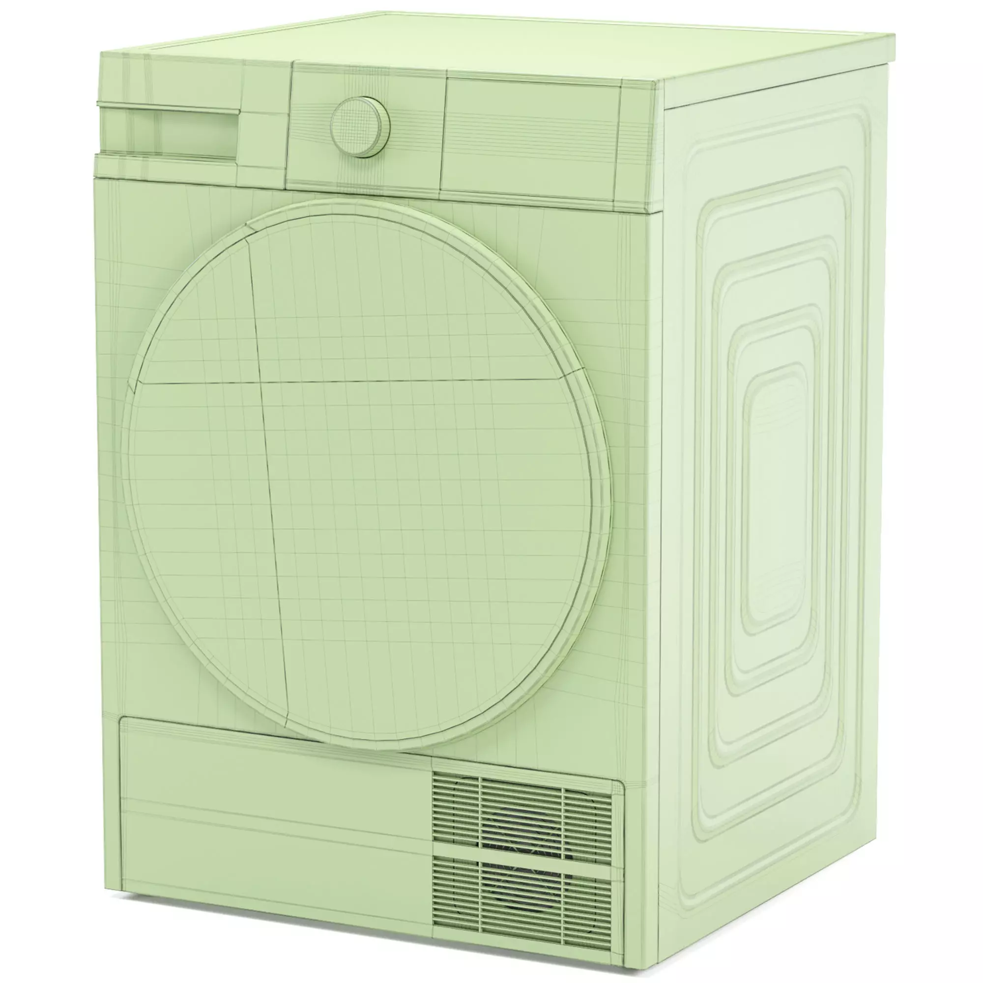 SMEG dryer machine 3D model_6
