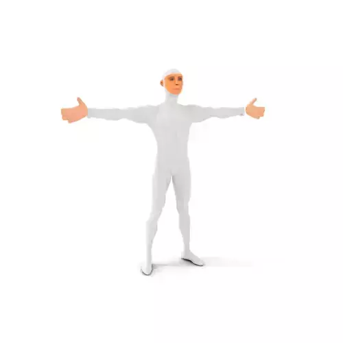 Sleek White Human model pack