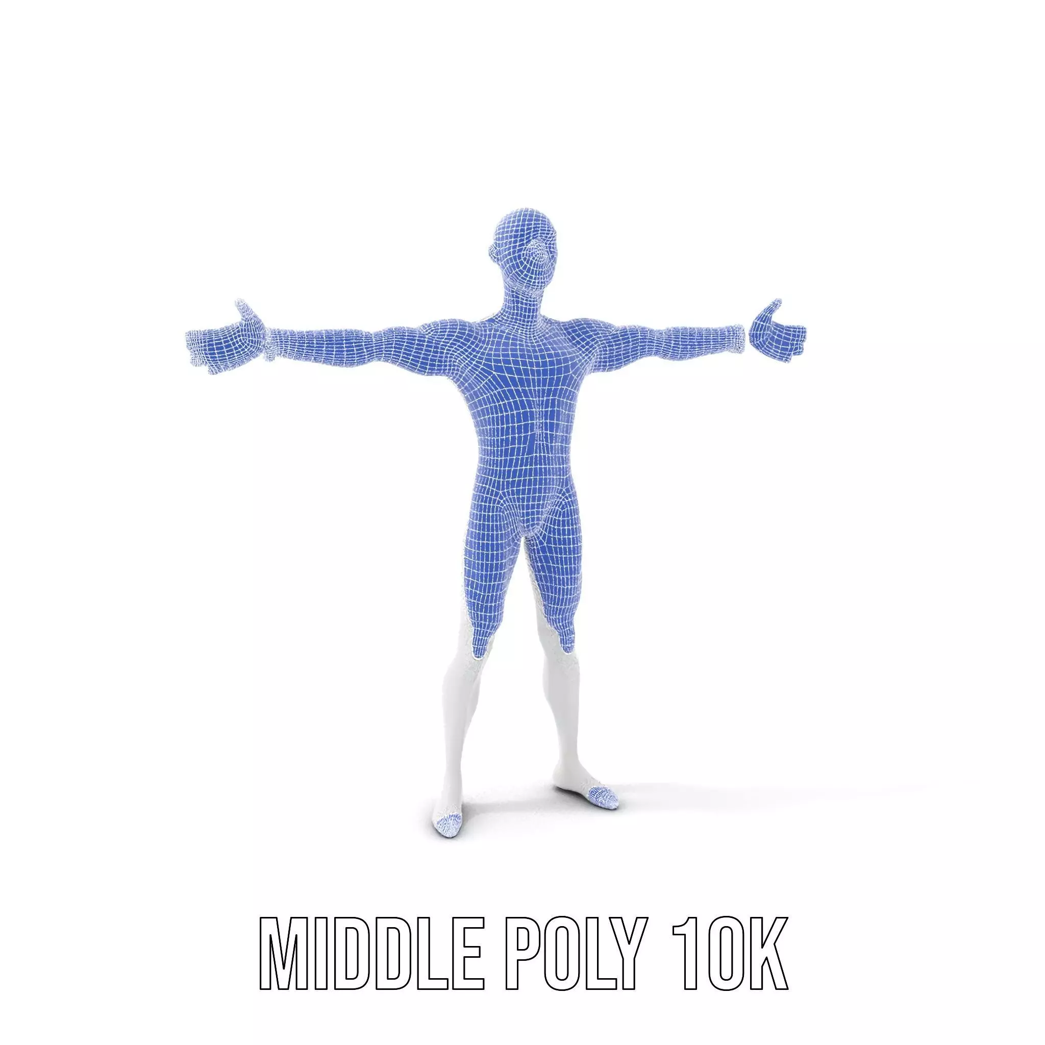 Sleek White Human model pack Low-poly 3D model_21