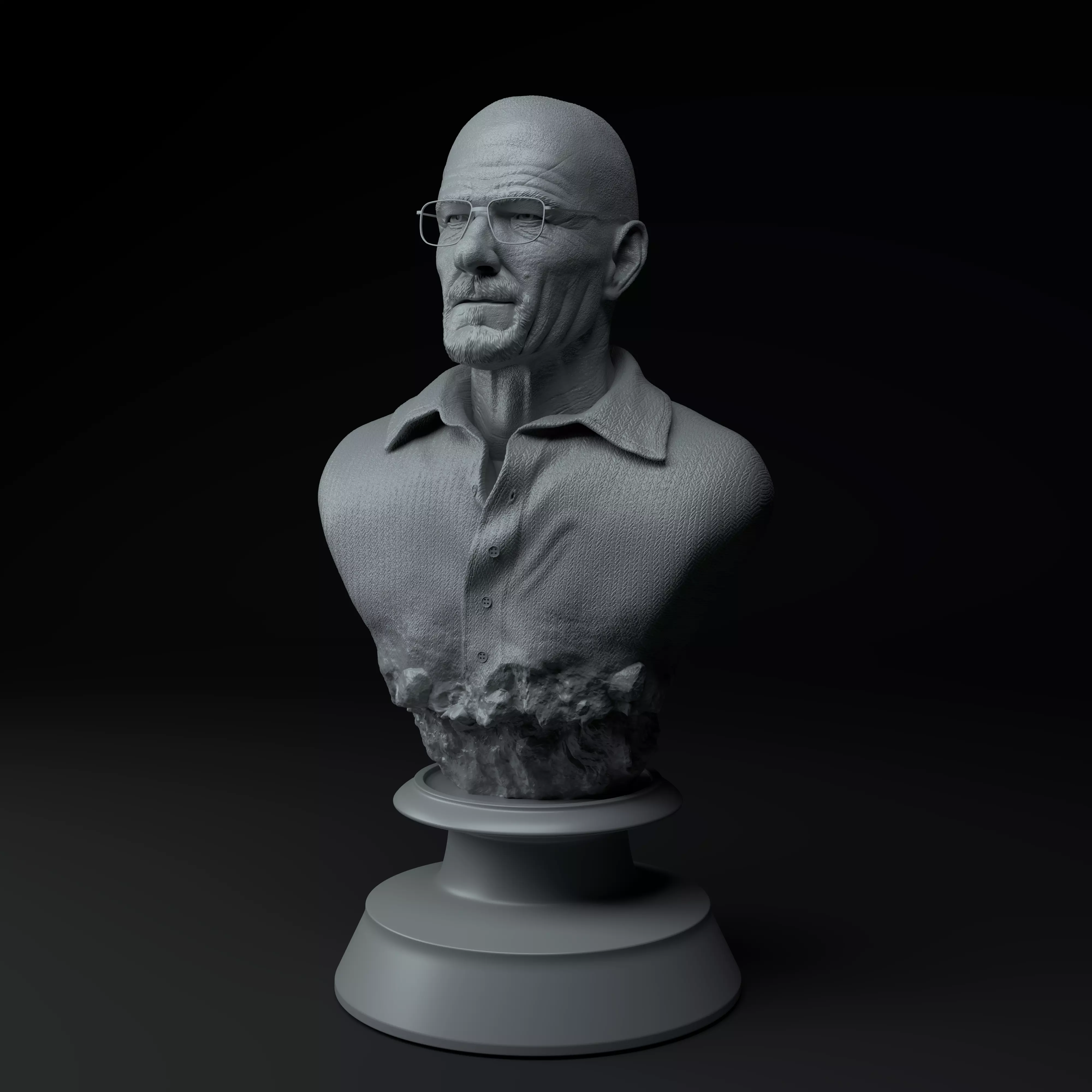 Breaking Bad Complete Premium 3D Bust Pack STL 3D model_8