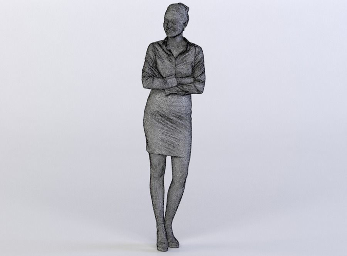 Petra 0165 Woman standing,arms folded