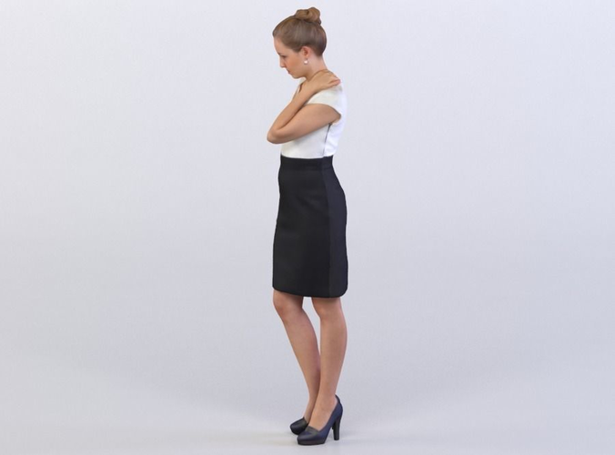 Petra 0174 Woman rubbing her neck