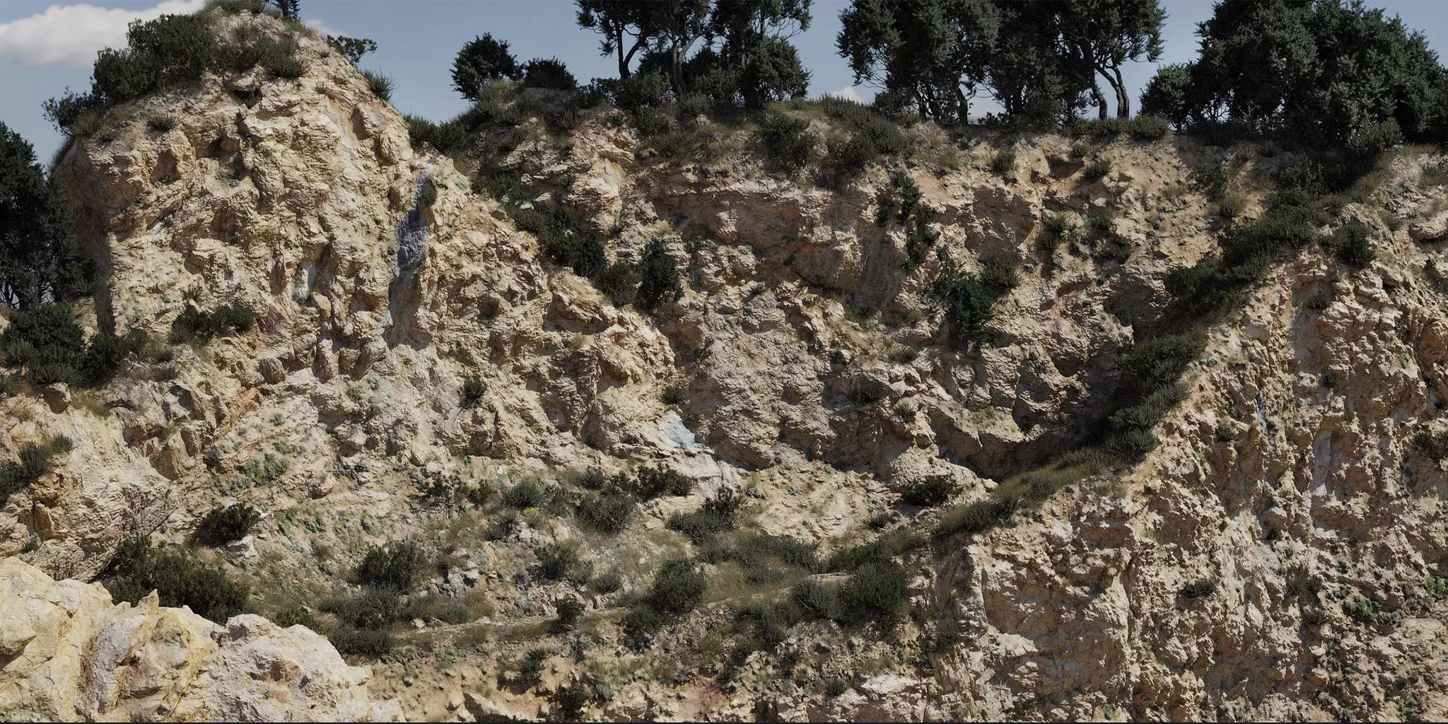 Arid Cliffs Collection Free 3D model_3