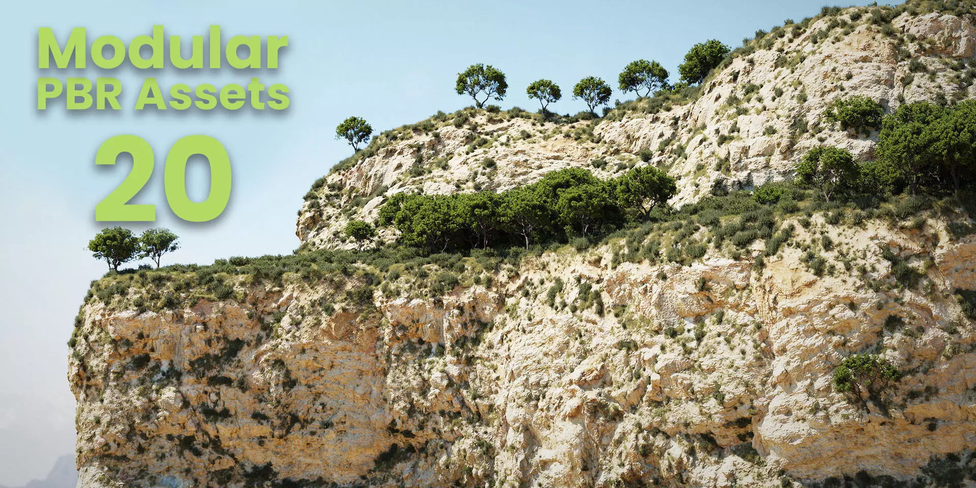 Arid Cliffs Collection Free 3D model_0