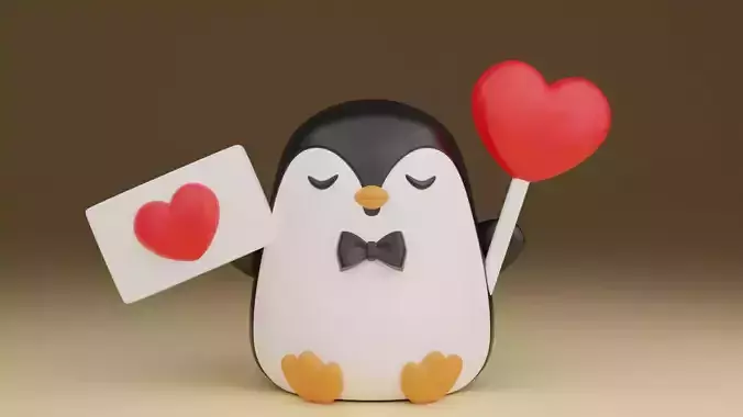 Valentine penguin 15