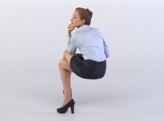 Petra 0248 Woman sitting, listening