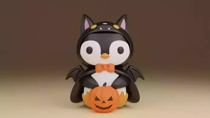Halloween wizard penguin 03