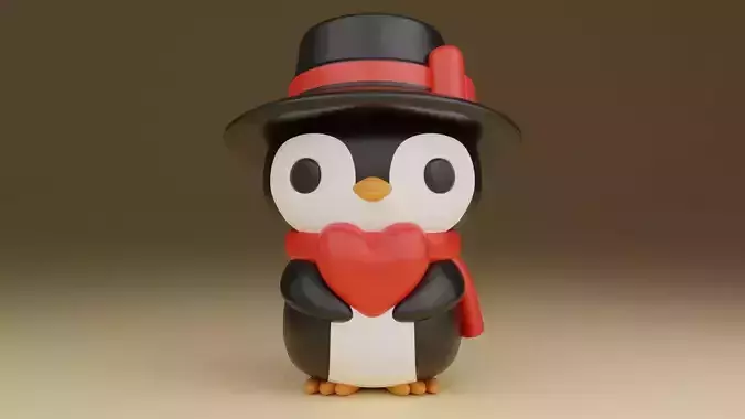 Valentine penguin 01