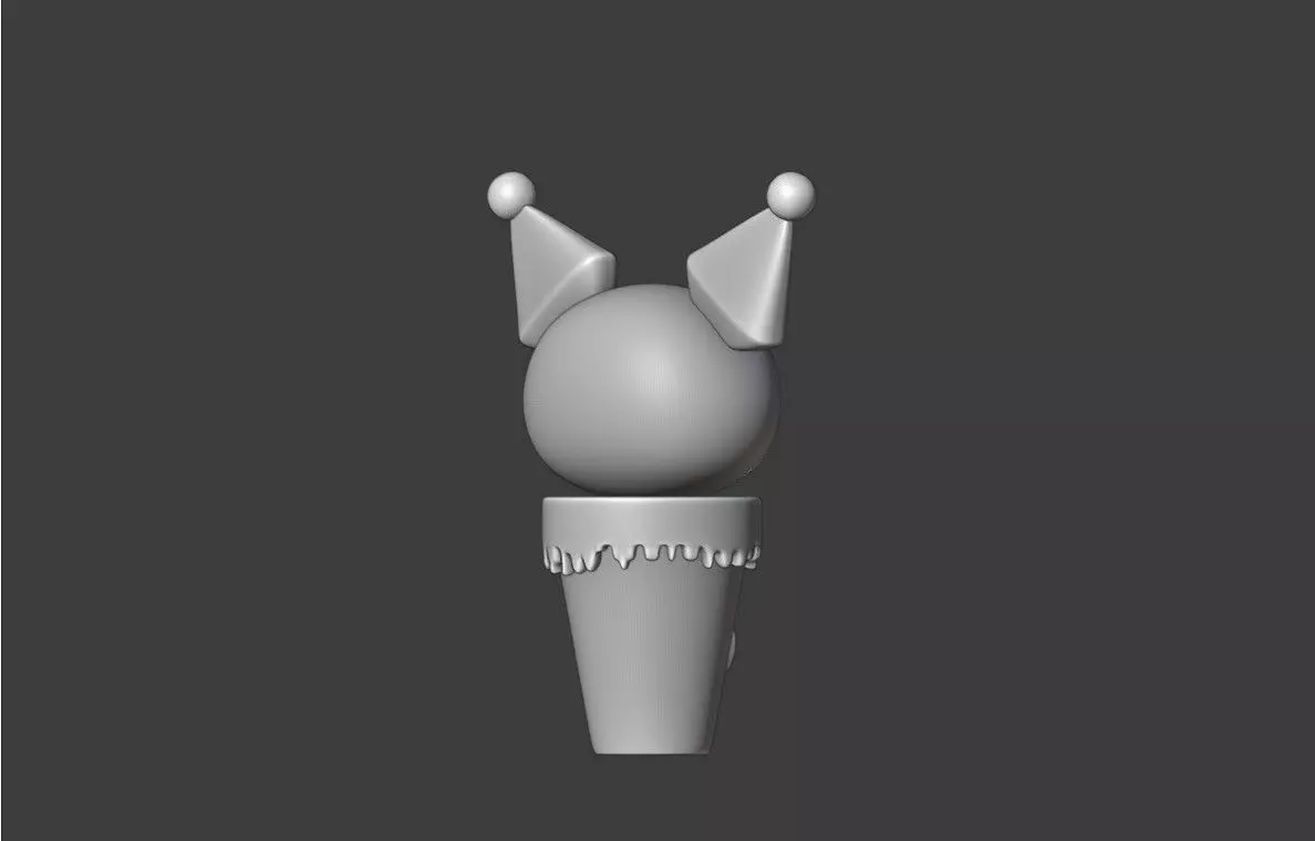 Ice cream sanrio kuromi 25 3D print model_4