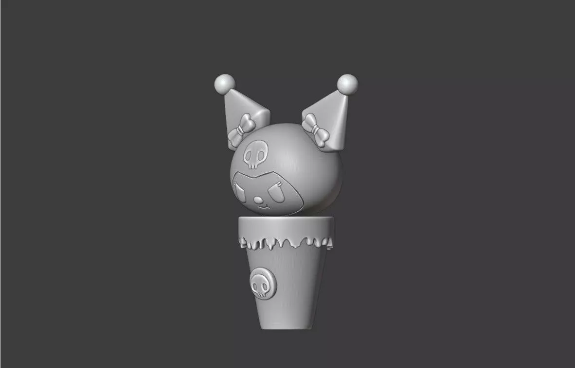 Ice cream sanrio kuromi 25 3D print model_8