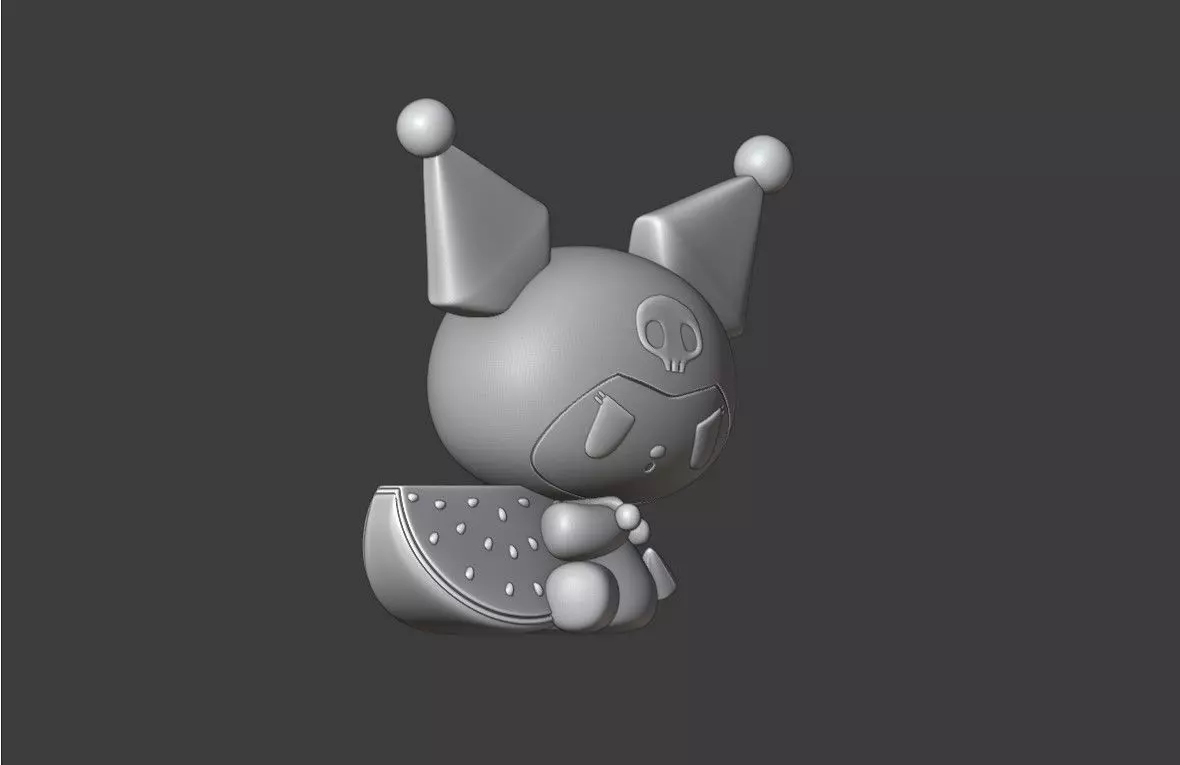 Summer sanrio kuromi 24 3D print model_2