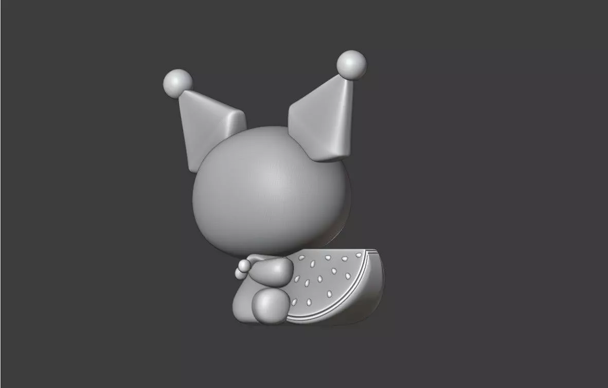 Summer sanrio kuromi 24 3D print model_4