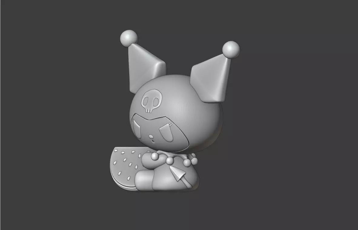 Summer sanrio kuromi 24 3D print model_8