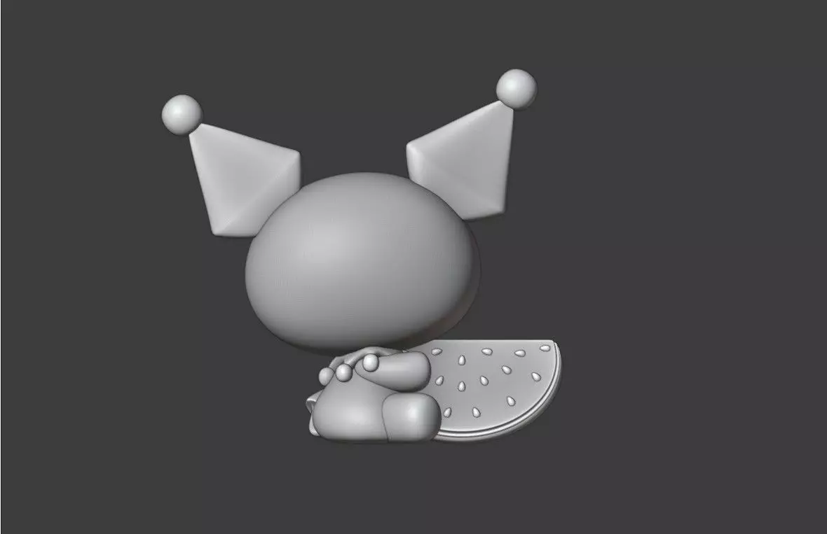 Summer sanrio kuromi 24 3D print model_5