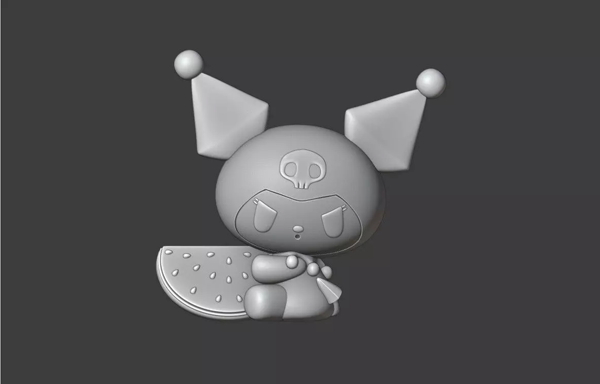 Summer sanrio kuromi 24 3D print model_1