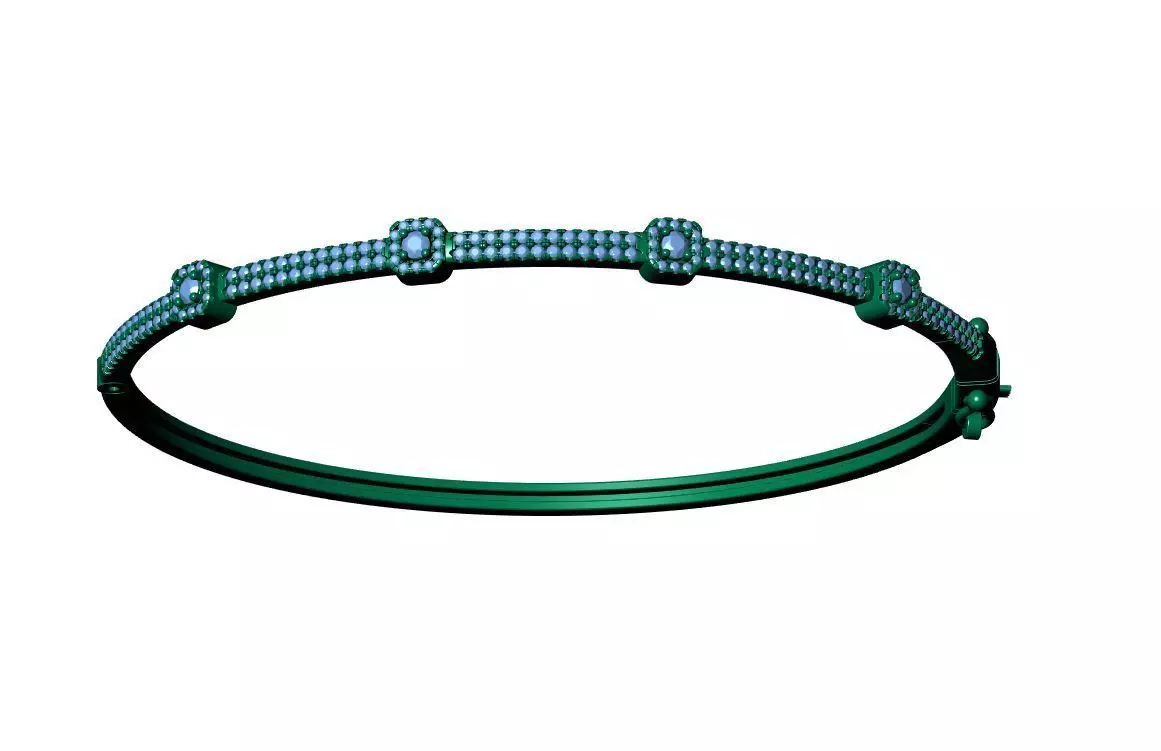 Ladies Brecelet 3D print model_13