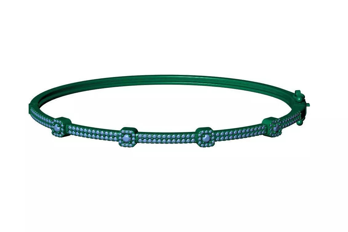 Ladies Brecelet 3D print model_12