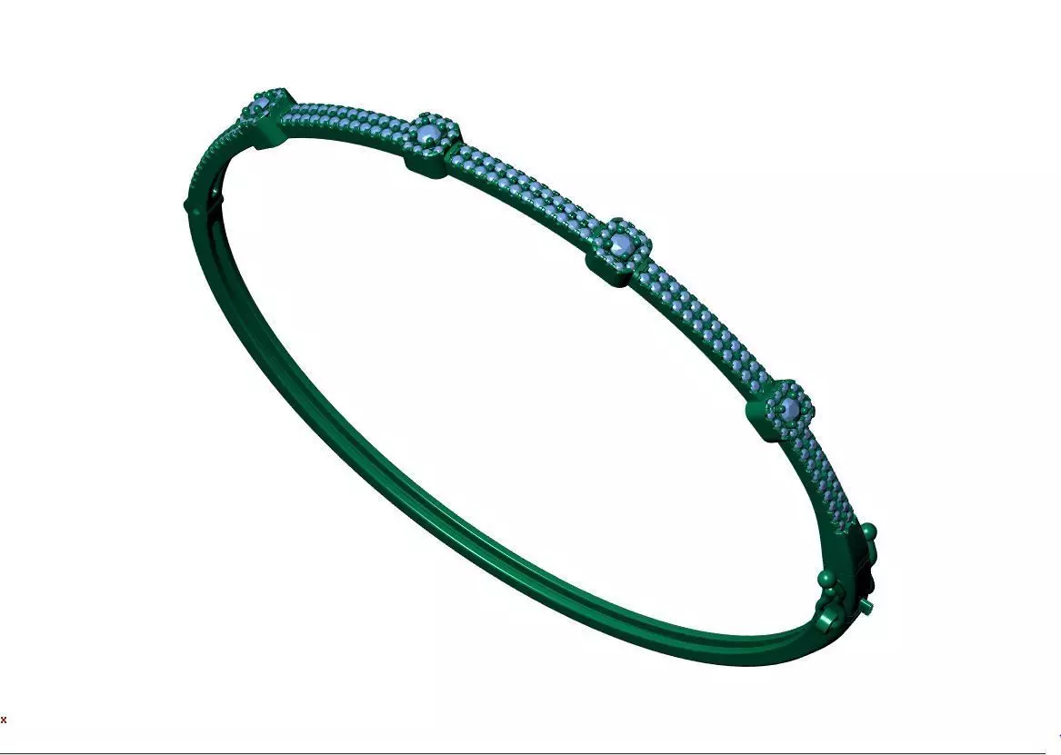 Ladies Brecelet 3D print model_8