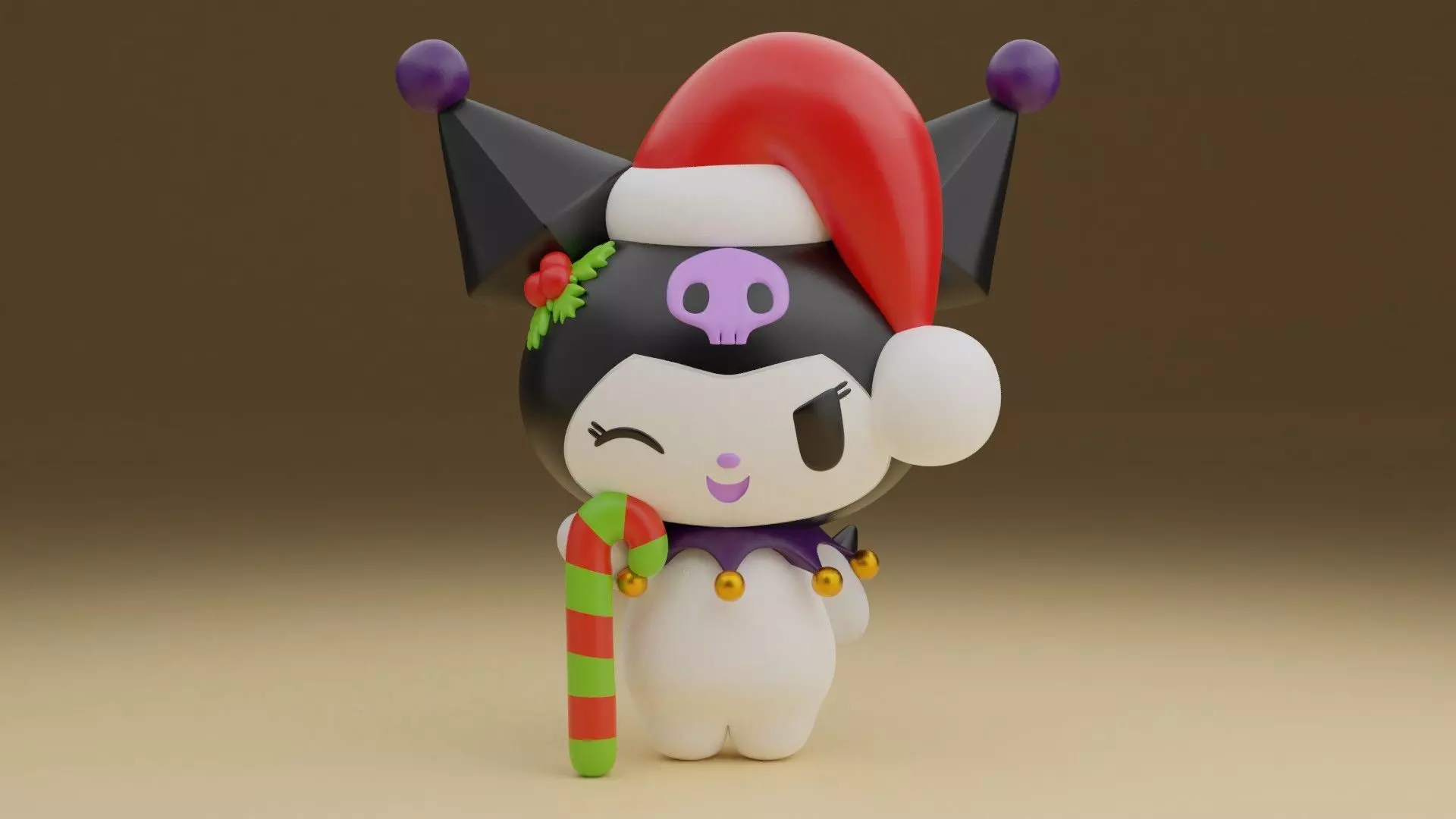 Christmas kuromi 02 3D print model_0