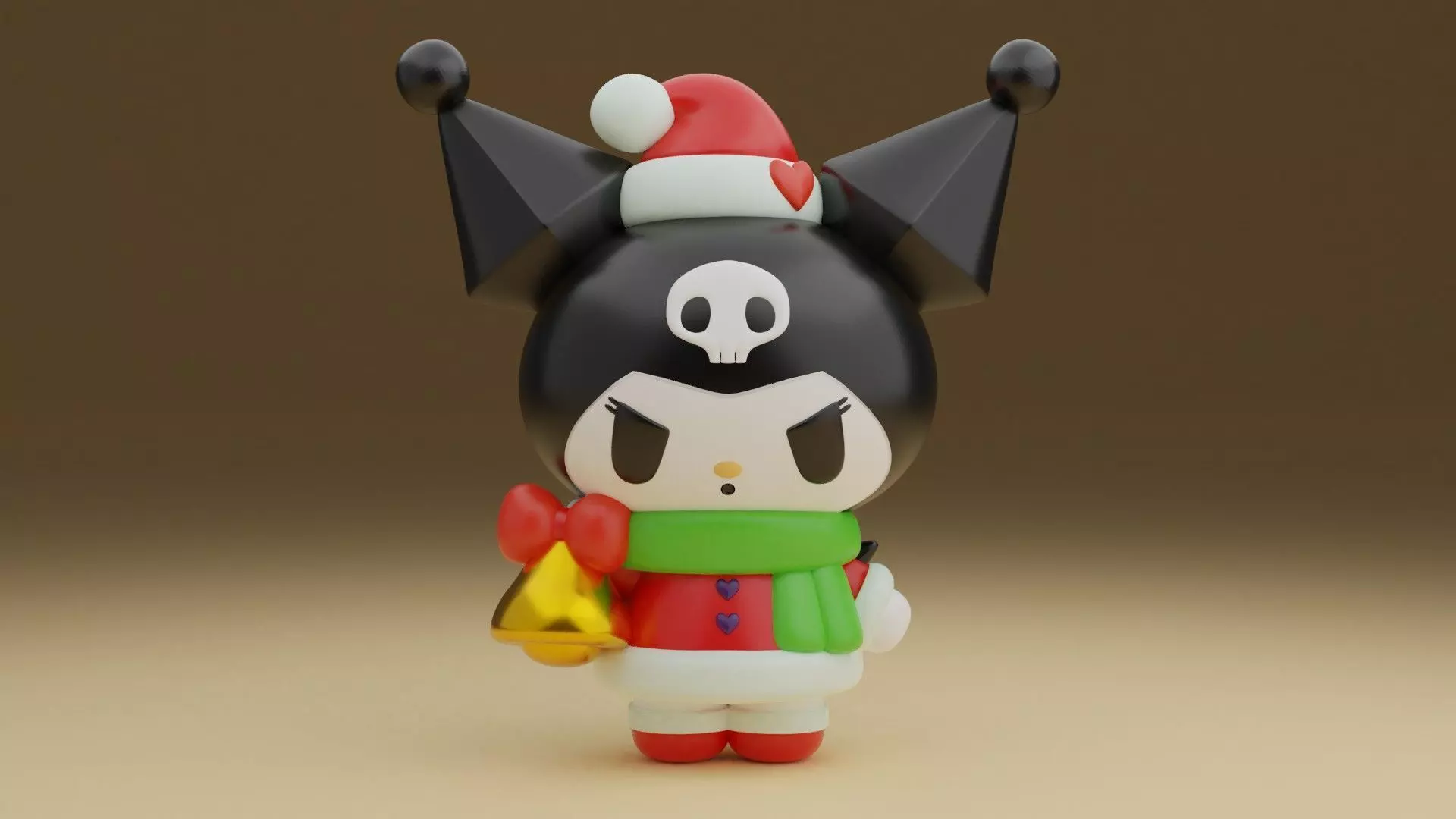 Christmas sanrio kuromi 01 3D print model