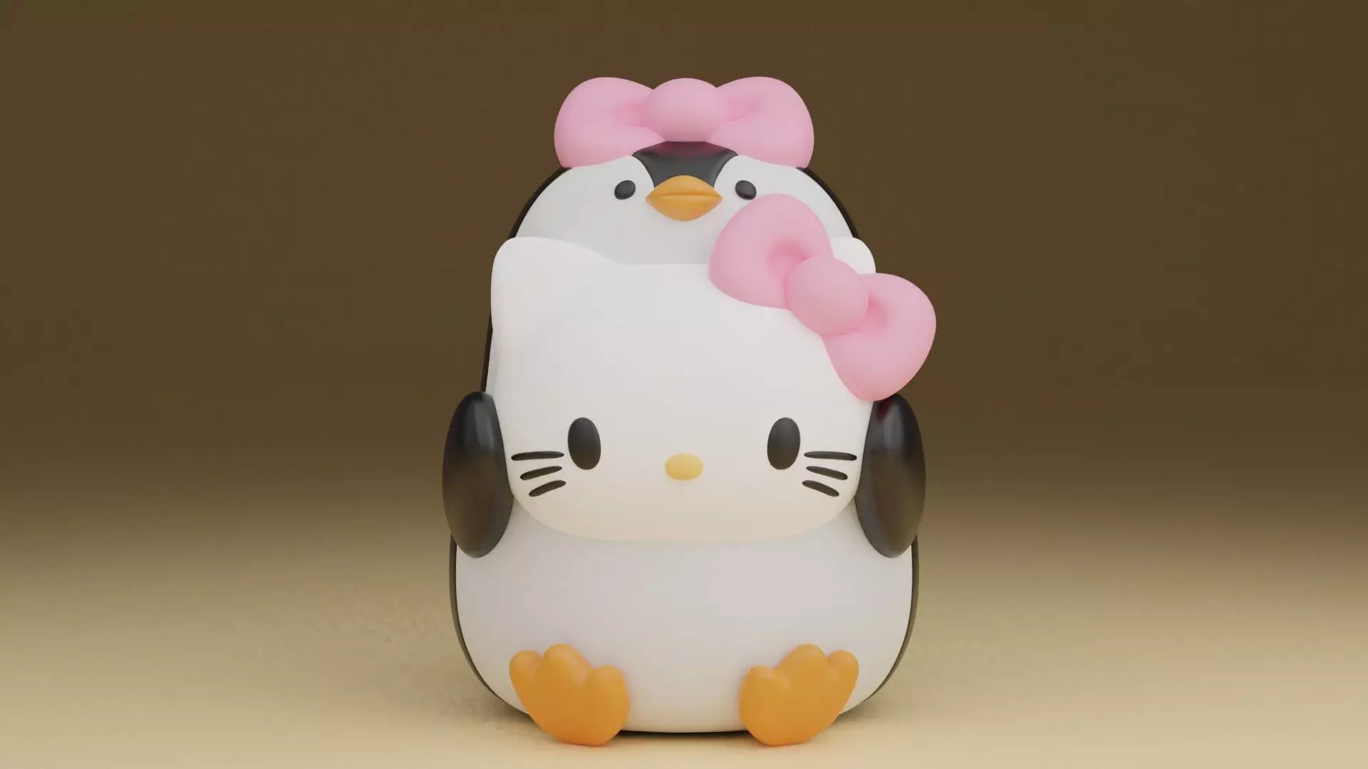 Penguin sanrio hello kitty 68 3D print model_0