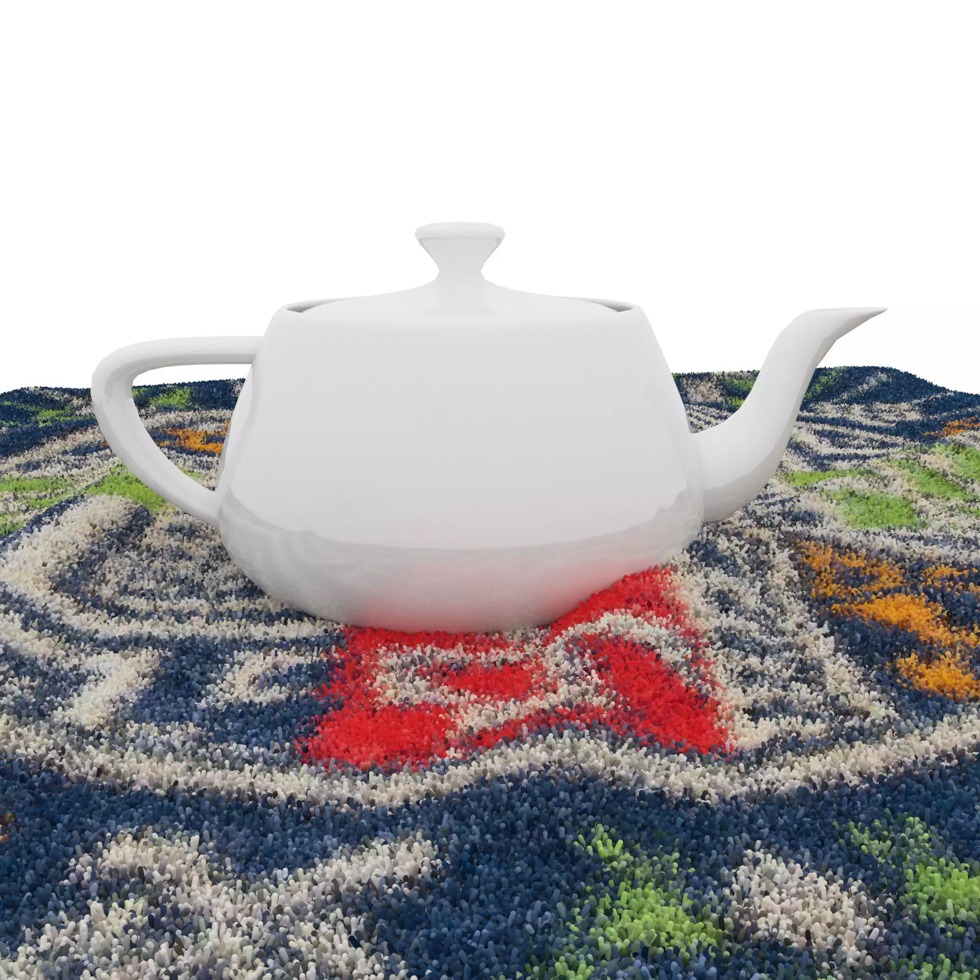 Rugs No 1058 Low-poly 3D model_8