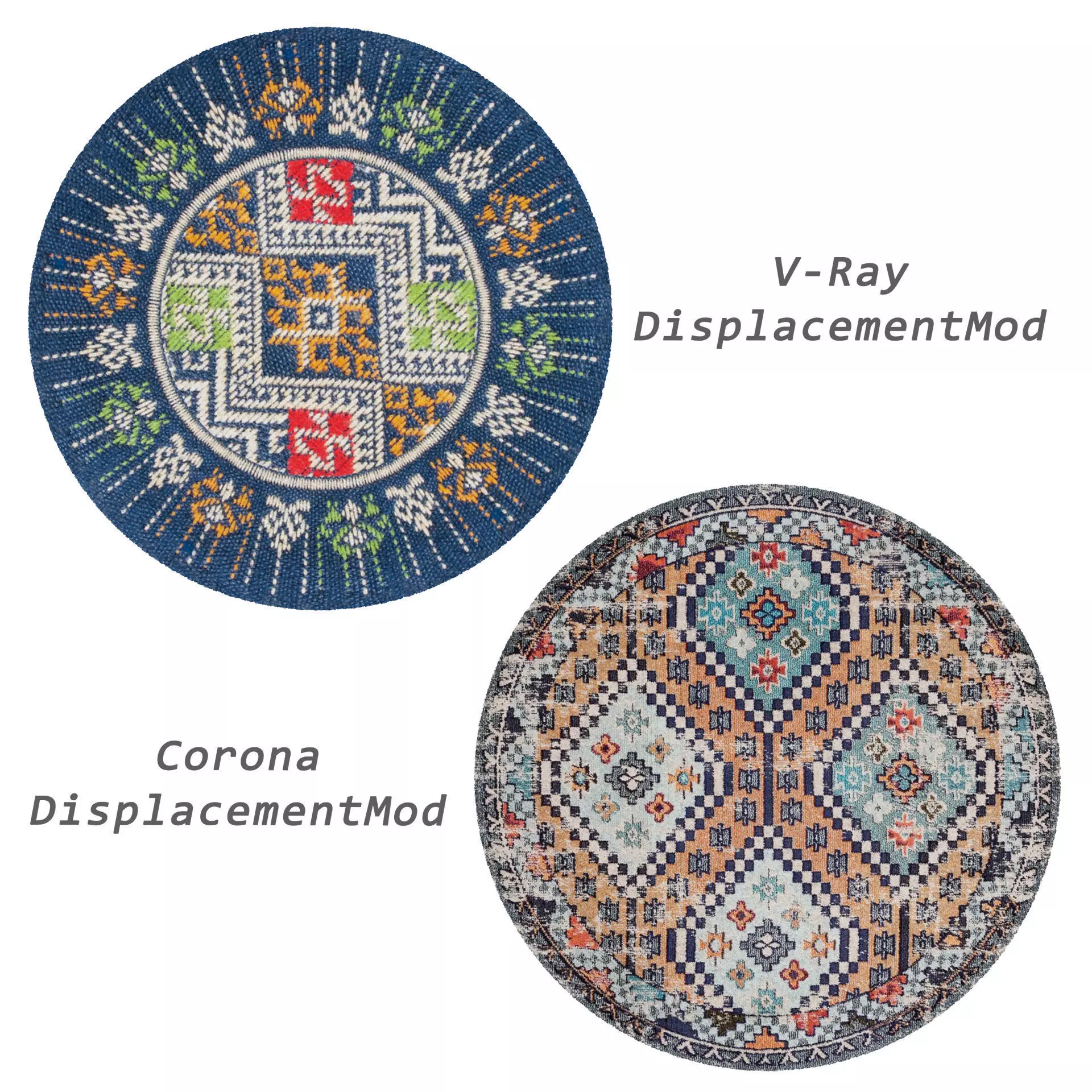 Rugs No 1058 Low-poly 3D model_2