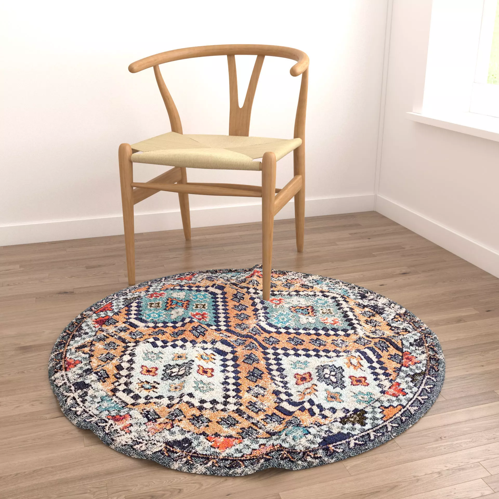 Rugs No 1058 Low-poly 3D model_4