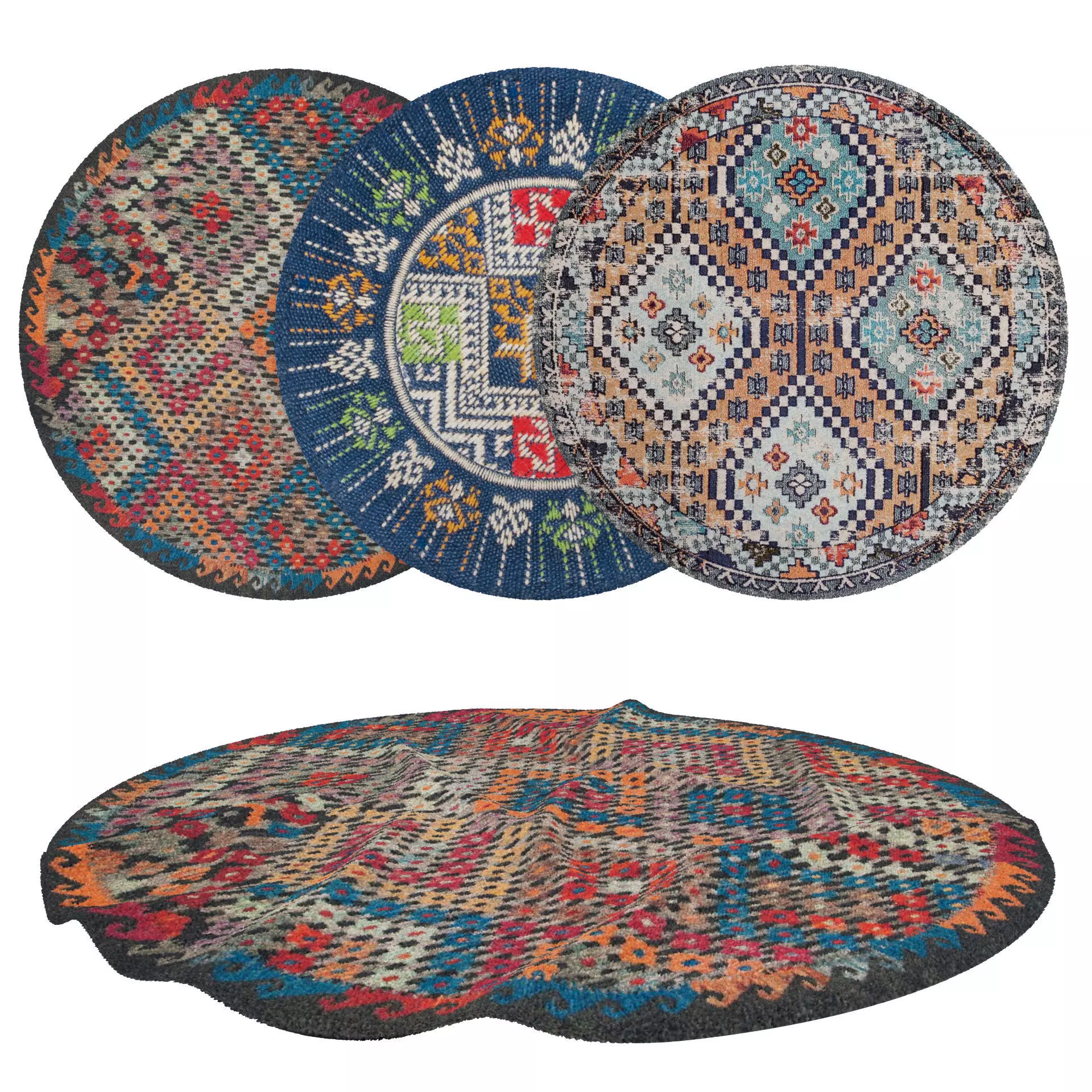 Rugs No 1058 Low-poly 3D model_0