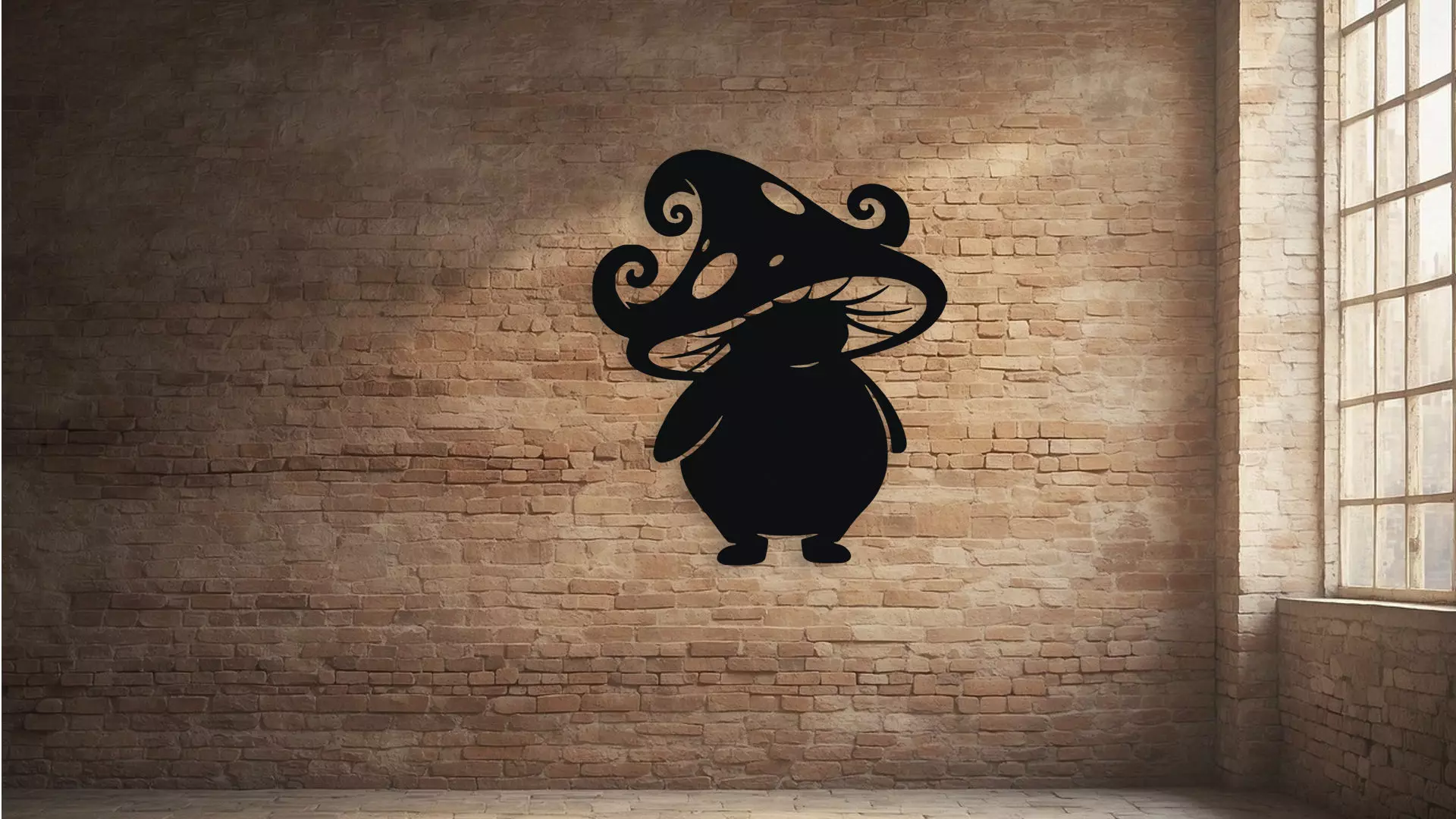 Mushroom Wall Decor Art 3D model_2