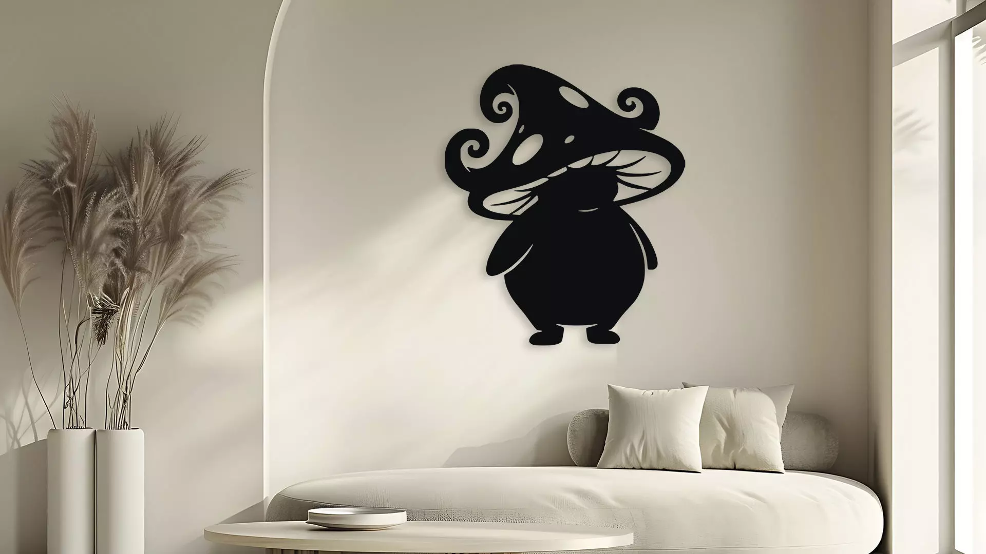 Mushroom Wall Decor Art 3D model_5