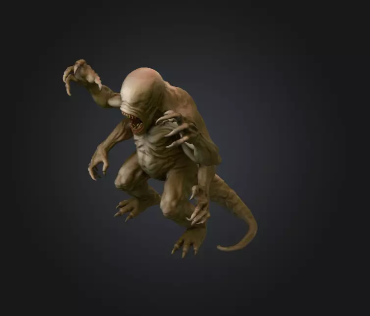 Lurking Menace Low-poly 3D model_11