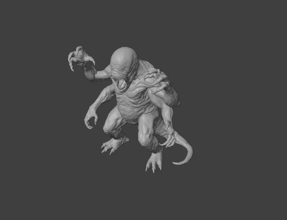 Lurking Menace Low-poly 3D model_17