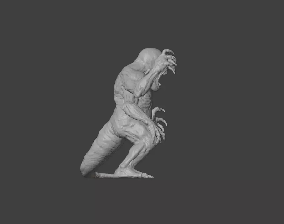 Lurking Menace Low-poly 3D model_19