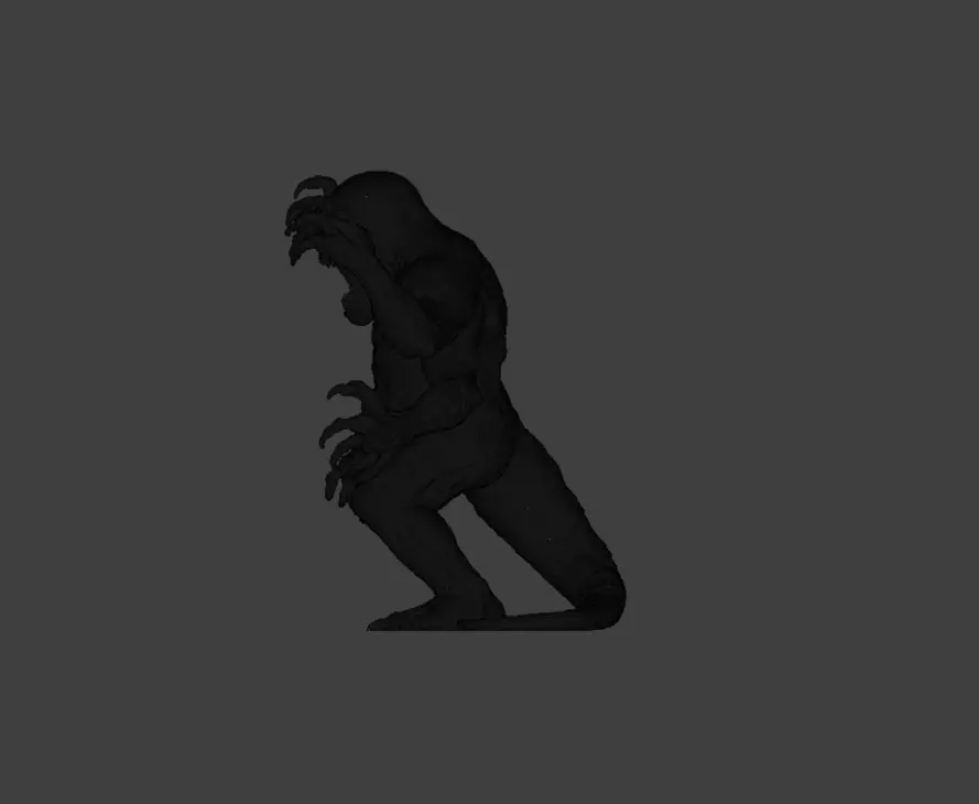 Lurking Menace Low-poly 3D model_27