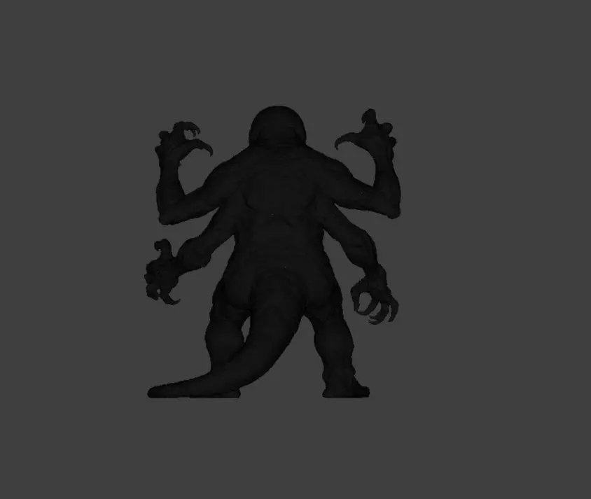 Lurking Menace Low-poly 3D model_26