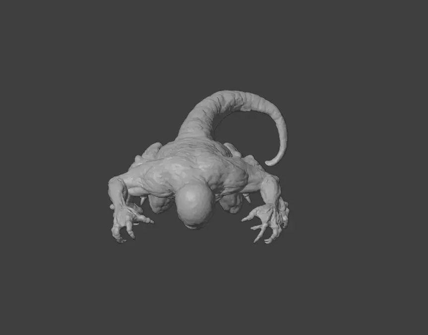 Lurking Menace Low-poly 3D model_22