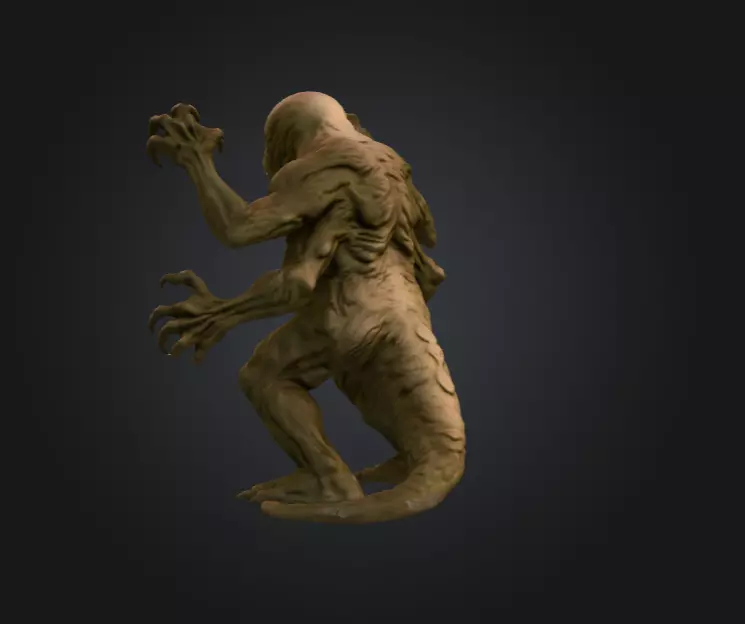 Lurking Menace Low-poly 3D model_6