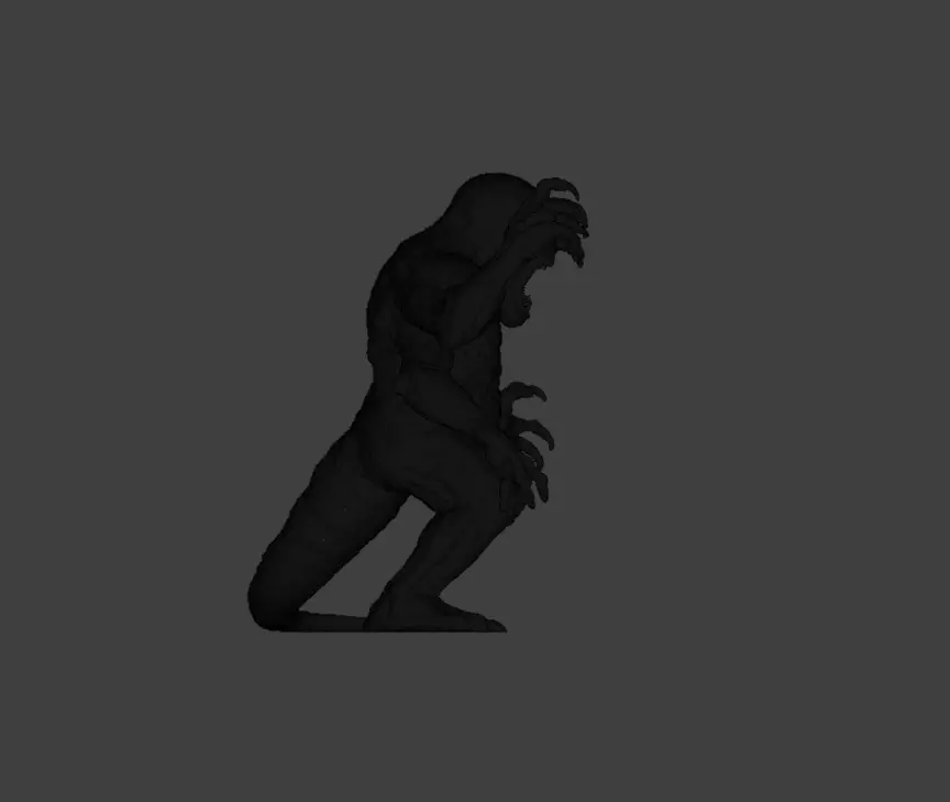 Lurking Menace Low-poly 3D model_25