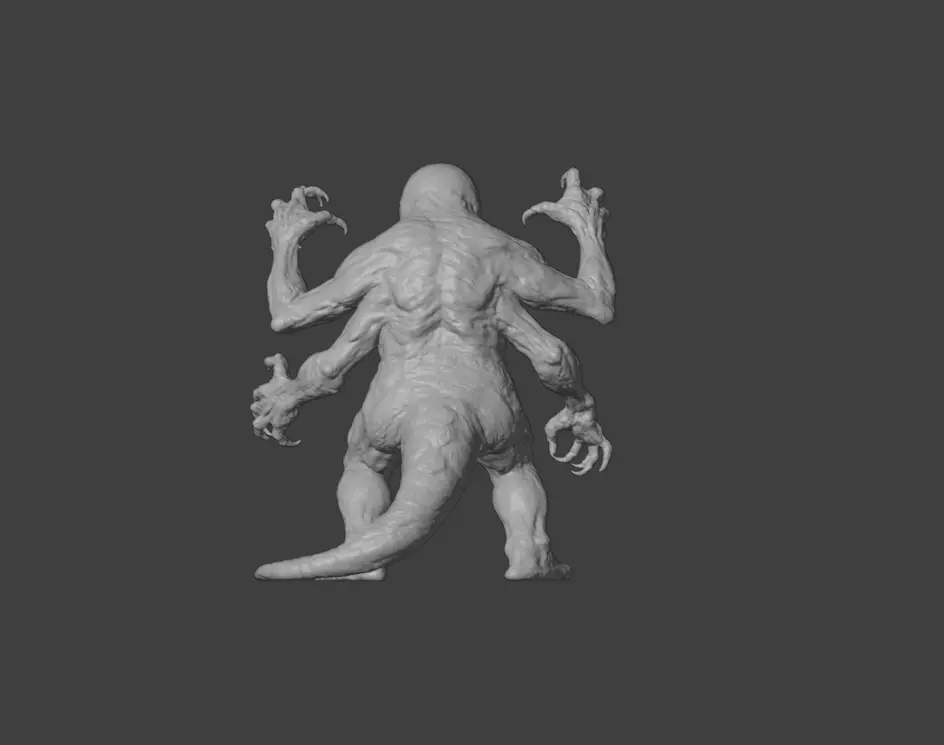 Lurking Menace Low-poly 3D model_20