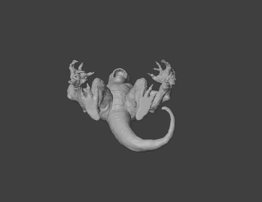 Lurking Menace Low-poly 3D model_23