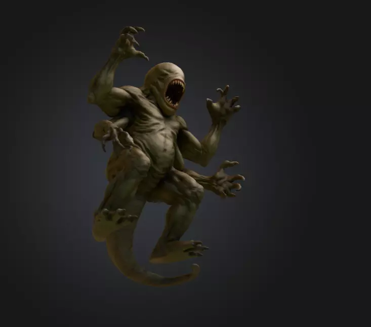 Lurking Menace Low-poly 3D model_13