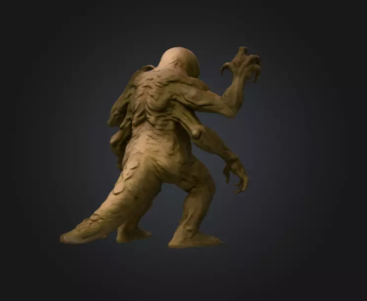 Lurking Menace Low-poly 3D model_4