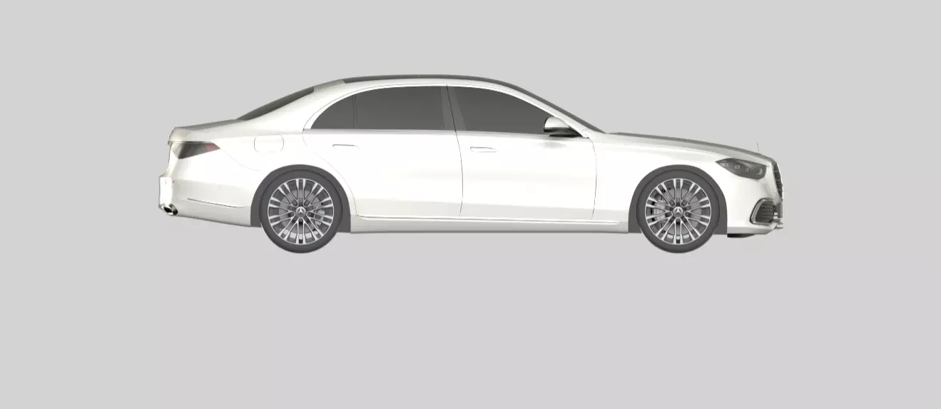 Mercedes Benz S Class 3D model_5