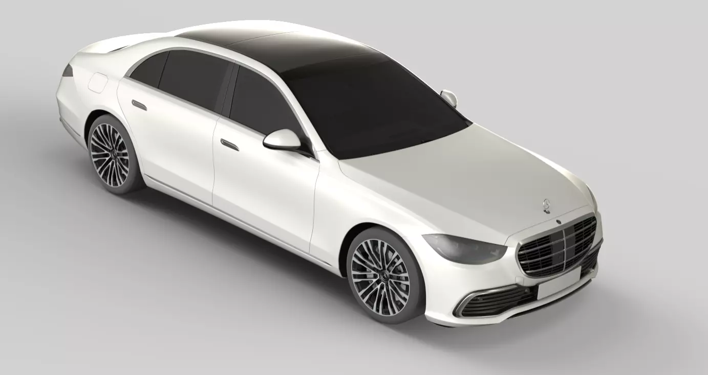 Mercedes Benz S Class 3D model_2