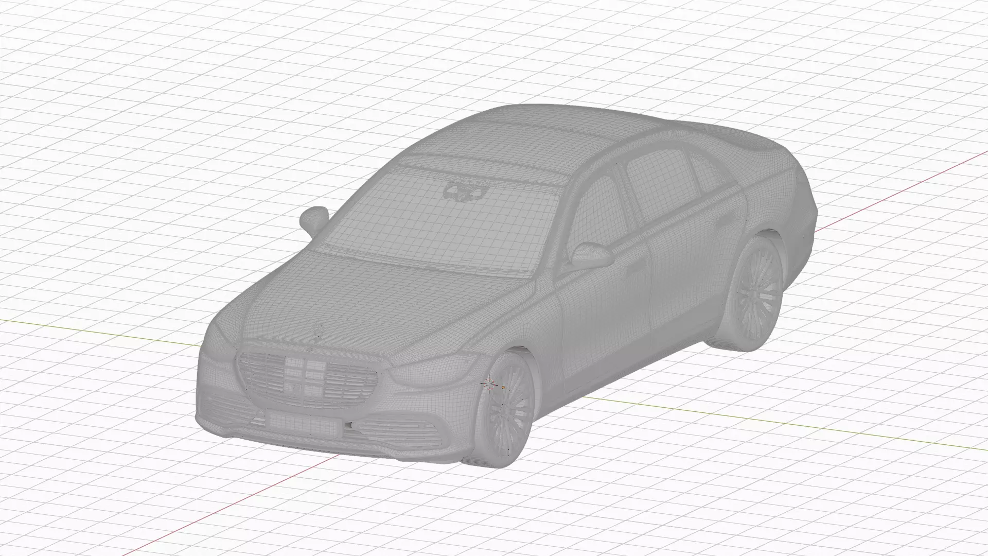 Mercedes Benz S Class 3D model_8